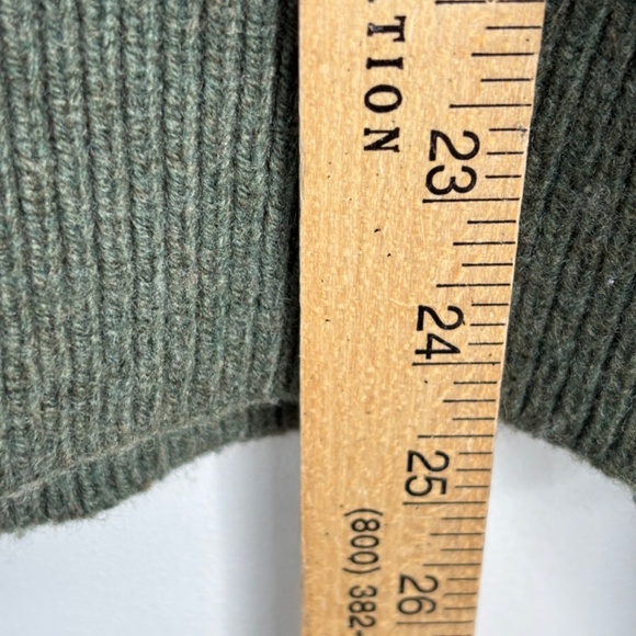 JCrew Fair Isle Wool Sweater Mens M Olive Green Holiday Ski Cabin Nordic Grandpa - Picture 6 of 9